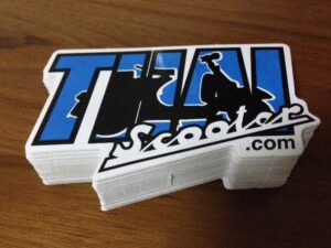 สติกเกอร์ thaiscooter.com 10 แผ่น